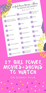 27 Girl Power Movies And Shows On Disney Plus Lipgloss And Crayons In 2020 Disney Plus Classic Disney Movies Disney Fun