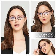 Buy YTDBNS 4 Pack Ladies Computer Reading Glasses, Fashion Pattern Print  Eyeglasses, Blue Light Blocking Reading Glasses, 4pcs-1, M at Amazon.in