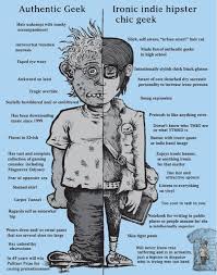 Authentic Geek Vs Impostor Geek Infographic Bit Rebels Geek Humor Geek Stuff Indie Hipster