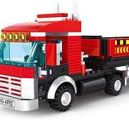Red Heavy Truck Transport Vehicle Building Blocks Toy Bricks Set | General  Jim's Toys & Bricks | GJ-RHT