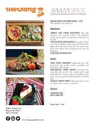 The Gang Restaurant Lounge 3500 N Miami Ave Miami Fl 33127 T 305 570 9430 Thegangmiami Com The Gang Cel Stuffed Pork Tenderloin Miami Spice Dinner Menu