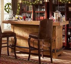 Did you have to age it? Rustic Ultimate Bar Large Pottery Barn Home Bar Designs Home Bar Accessories Home Bar Furniture