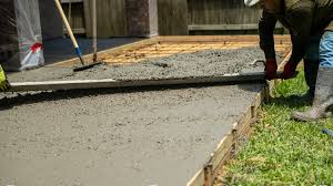 Concrete is a standard paving material for many home patios, but that doesn't mean concrete patios have to be boring. Pouring Concrete Patio What Could Go Wrong With Doing It Yourself