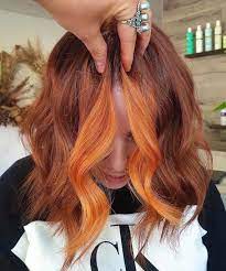 The Mesmerizing Apple Cider Hair Color Is Trending For Fall Fashionisers C Ginger Hair Color Split Dyed Hair Apple Cider Hair