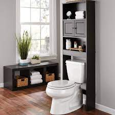 Inspire your diy ethic and find the perfect hardware, accessories & decor to finish your next. Mainstays Bathroom Storage Over The Toilet Space Saver With Three Fixed Shelves Espresso Walmart Com Walmart Com