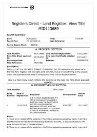Check spelling or type a new query. Scotland Land Registry Searches Title Register