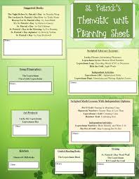 St Patrick S Day Thematic Unit Kindergarten Kiosk In 2020 Thematic Units Differentiated Lesson Kindergarten