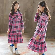 Cheap Dresses Buy Directly From China Suppliers Teenage Girls Dresses Age 14 School Cotton Outfits Plaid Shir Teenage Girls Dresses Girl Outfits Kids Dresses
