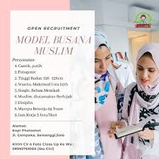 Contoh foto close up untuk melamar kerja di bank. Lokersolo Posisi Lowongan Model Busana Muslim Facebook