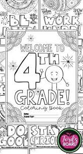 This 4th Grade Back To School Coloring Book Is Designed To Welcome Your New Students With Sim School Coloring Pages School Activities Back To School Activities
