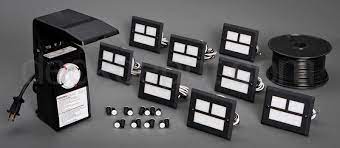 Low voltage path light kits come with a transformer, cable, and between four to eight pathway lights. Highpoint Mt Evans Step Light Kit