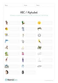 Ein Kostenloses Arbeitsblatt Auf Dem Die Schuler Zu Jedem Buchstaben Im Abc Alphabet Ein Wort Aufschreiben Sollen Abc Abc Lernen Arbeitsblatter Zum Ausdrucken