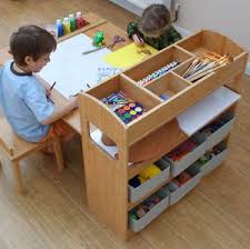 Childrens Table And Two Chairs Arts And Crafts Activity Table Playroom Storage Toddler Art Table Kids Art Table Kids Table And Chairs