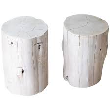 The first thing to consider when choosing a stump is the height of the expected table. Large Tree Stump Side Tables Whitewash For Sale At 1stdibs