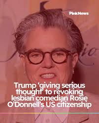 Donald Trump continues to threaten to revoke the US citizenship of Rosie  O'Donnell. ➡️ bit.ly/4lXqijq