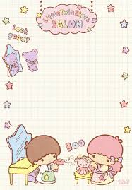 Sanrio Little Twin Stars 144 Sheet Memo 2016 Little Twin Stars Hello Kitty Printables Kawaii Printables