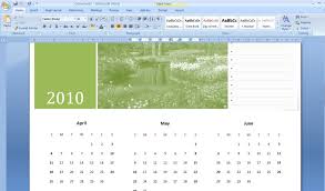 Cara Membuat Kalender Dengan Microsoft Word 2007 Ilmukomputertips