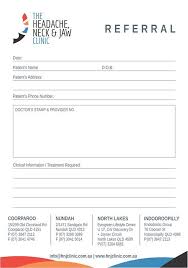 Referral Pads Physioterapy Referrals Appointment Cards Clinic