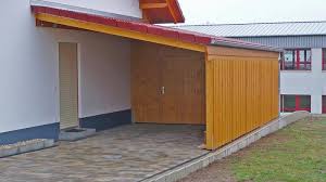 Carport Aus Holz Mit Pultdach Uberdachung Holz Carports Garage Bauen