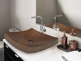 024 copper rectangular vessel sink