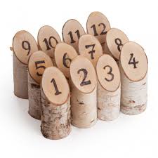 Natural Birch Woodburned Table Numbers Set Of 12 Birch Woodburned Table Number Wholesale Weddin Wedding Favor Table Wedding Numbers Wedding Table Numbers