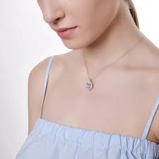 18K white gold pendant with kunzite of 6.21ct and diamonds of 0.44ct, cod  104858