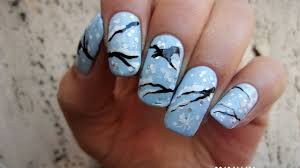 For my thumb i created a simple penguin and i just kinda went from there. Easy First Snow Nail Art Winter Nails Youtube
