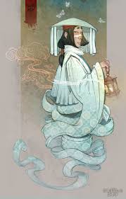 Artstation Yōkai Japanese Folklore Olga Levina Concept Art Characters Japanese Drawings Japan Art