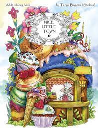 Some of the coloring page names are the ghost town clipart clipground, cowboys of the old west coloring book big book of the old, odyssey of a ghost town explorer book onsale nevada, wild west coloring my cowboys, cartoon of a ghost town wild west saloon building 4, haunted houses with many ghost coloring haunted, 25 haunted house. Nice Little Town Adult Coloring Book Stress Relieving Coloring Pages Coloring Book For Relaxation Bogema Stolova Tatiana Amazon De Bucher