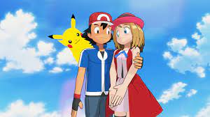Ash Ketchum And Serena Are Together With Pikachu Pokemon Ash And Pikachu Wallpaper Iphone 2000x1125 Wallpaper Teahub Io