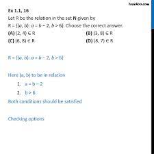 Some hint will be great, will try to work through from there. Ex 1 1 16 Let R A B A B 2 B 6 Choose Ex 1 1