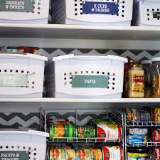 The glass doors on this small pantry are perfect for showing off how this little space packs a big storage punch. How To Organize A Small Reach In Pantry Blue I Style