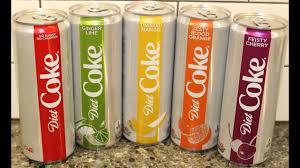 Diet Coke Original Ginger Lime Twisted Mango Zesty Blood Orange Feisty Cherry Review Youtube