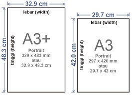 Pada bagian paper size > pilih custom size. Ukuran Kertas A3 Plus Dalam Cm Mm Inchi Pixel A3 Dan A3