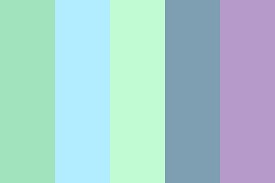 Pastel colors are made by just adding some white to colors, like lavender is the pastel of purple and peach is the pastel of orange. Mint Pastel Blue Purple Color Palette