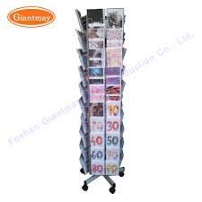 Over 5,400 display stands great selection & price free shipping on prime eligible orders 4 Way Rotating Greeting Card Display Rack Metal Christmas Gift Card Display Stand With Wheels China Metal Display Stand And Wire Rack Price Made In China Com