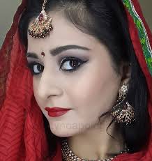 indian stani bridal makeup look