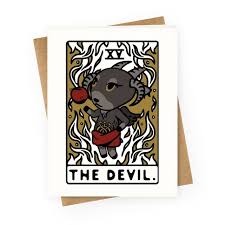 It is important to stress that the tarot deck is neutral in its approach to the various faiths and religions of the world. The Devil Tarot Card Animal Crossing Parody Greeting Cards Lookhuman