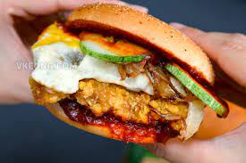 The fried chicken thigh patty is thick. Mcdonald S Nasi Lemak Burger Available In Malaysia Now Malaysia Food Travel Blog
