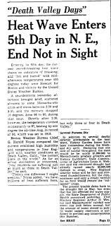 Death Valley Days' — In August 1944, New Englanders broiled in 8-day heat  wave;