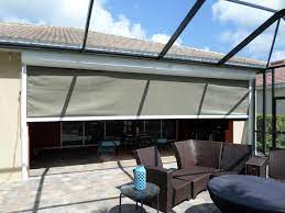 Wind Screen Protection From Storms Fully Motorized And No Unsightly Seams Retractable Awning Hurricane Shutters Hurricane Protection