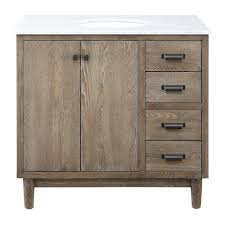 Refinishing oak cabinets | aqua coat hide grain. Home Decorators Collection Brisbane 37 In W X 22 In D Bath Vanity In Weathered Grey Oak With Natural Marble Vanity Top In White Bbgov3722 The Home Depot