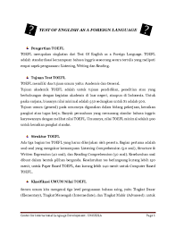 What does lebih kurang mean in english? Pdf Test Of English As A Foreign Language Bagus Tri Academia Edu