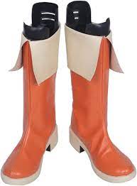 Amazon.com: YuanCos KonoSuba Megumin Orange Short Halloween Cosplay Shoes  Boots S008 (Female US 5/EU35.5) : Clothing, Shoes & Jewelry