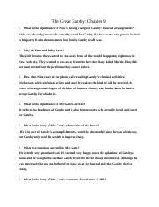 The Great Gatsby Discussion Questions. - Ppt Download