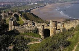 The romans built a signal station in the 4th century to warn of invaders and the outline remains near the cliff. Scarborough Castle English Heritage