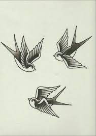 Trendy Swallow Bird Drawing Black Ideas Birds Tattoo Old School Tattoo Bird Drawings