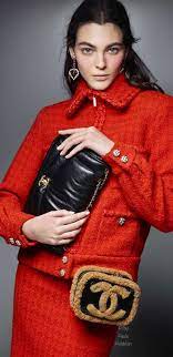 Pin By Paula Haleblian On Chanel Fashion Fashion Brands Red Leather Jacket