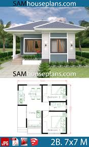 Small House Design Plans 7x7 With 2 Bedrooms House Plans S Small House Design Plans House Plans Farmhouse Small House Design