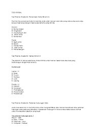 Padanan kata (analogi) kakak tua : Doc Tes Verbal Yani Sasumbar Academia Edu